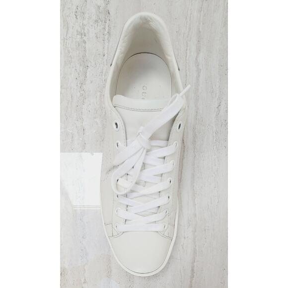 GUCCI ACE PERFORATED INTERLOCKING LOGO GG WHITE SZ 38 U.S SZ 7.5 / SZ 8 - Picture 2 of 7